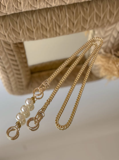 Cadena con tres perlas