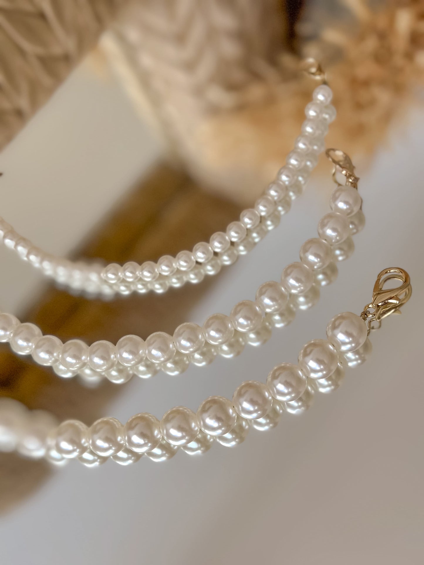 Cadena de perlas corta