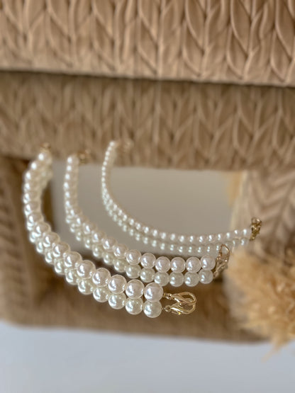 Cadena de perlas corta