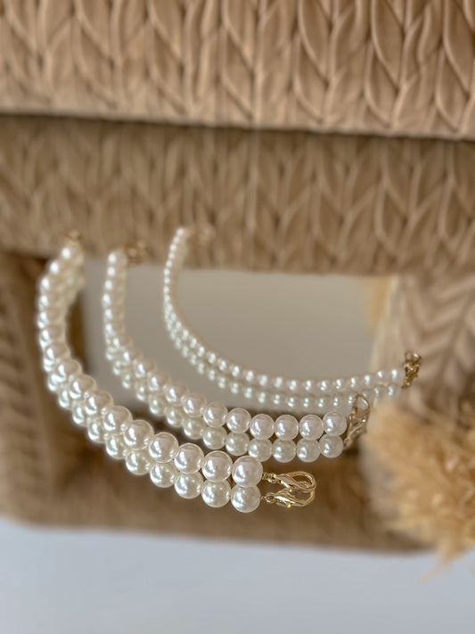 Cadena de perlas corta