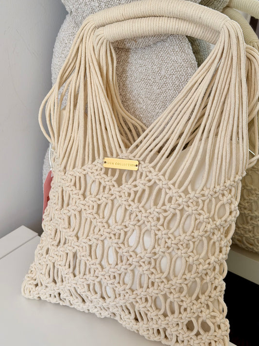 Bolsa Abril macramé